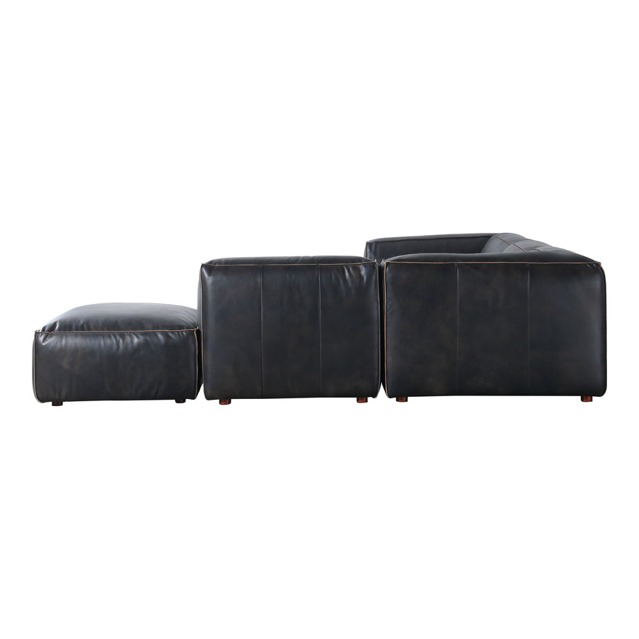 Moe's Home Luxe Sectional in Antique Black (26' x 114' x 103') - QN-1026-01