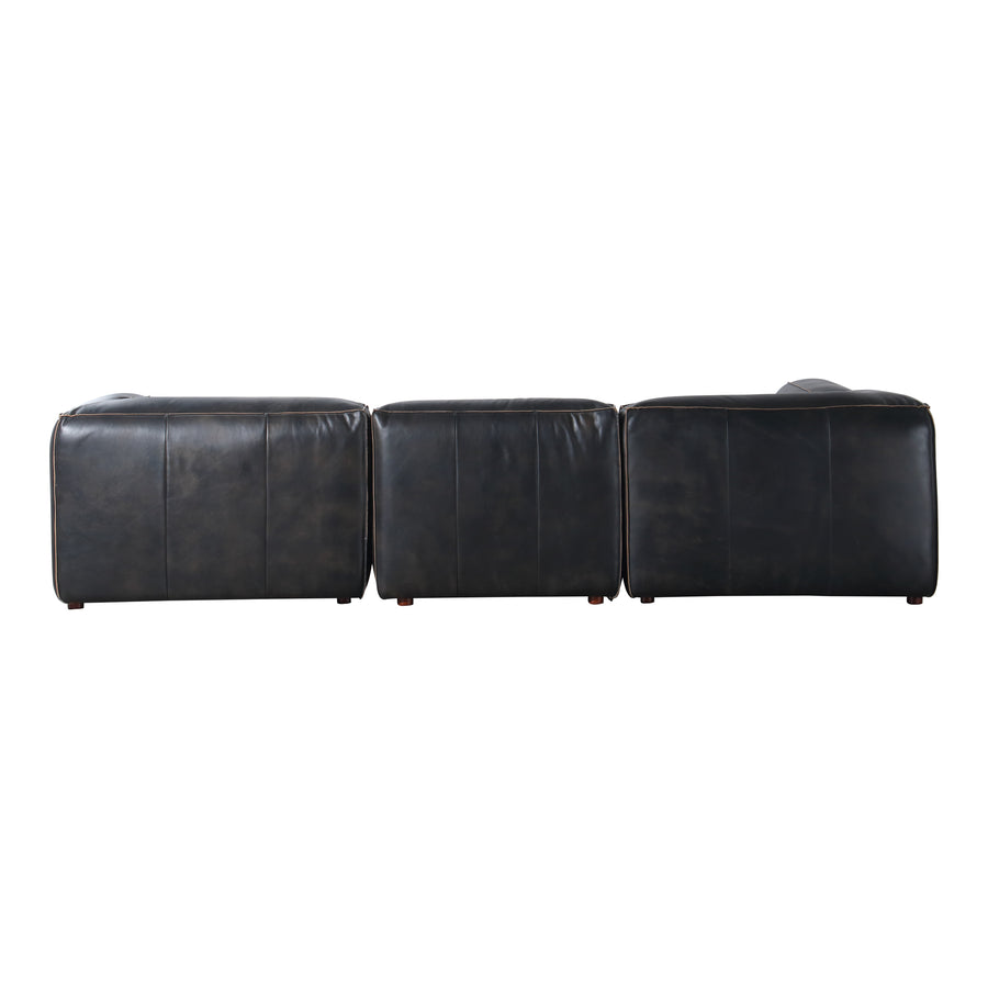 Moe's Home Luxe Sectional in Antique Black (26' x 114' x 103') - QN-1026-01