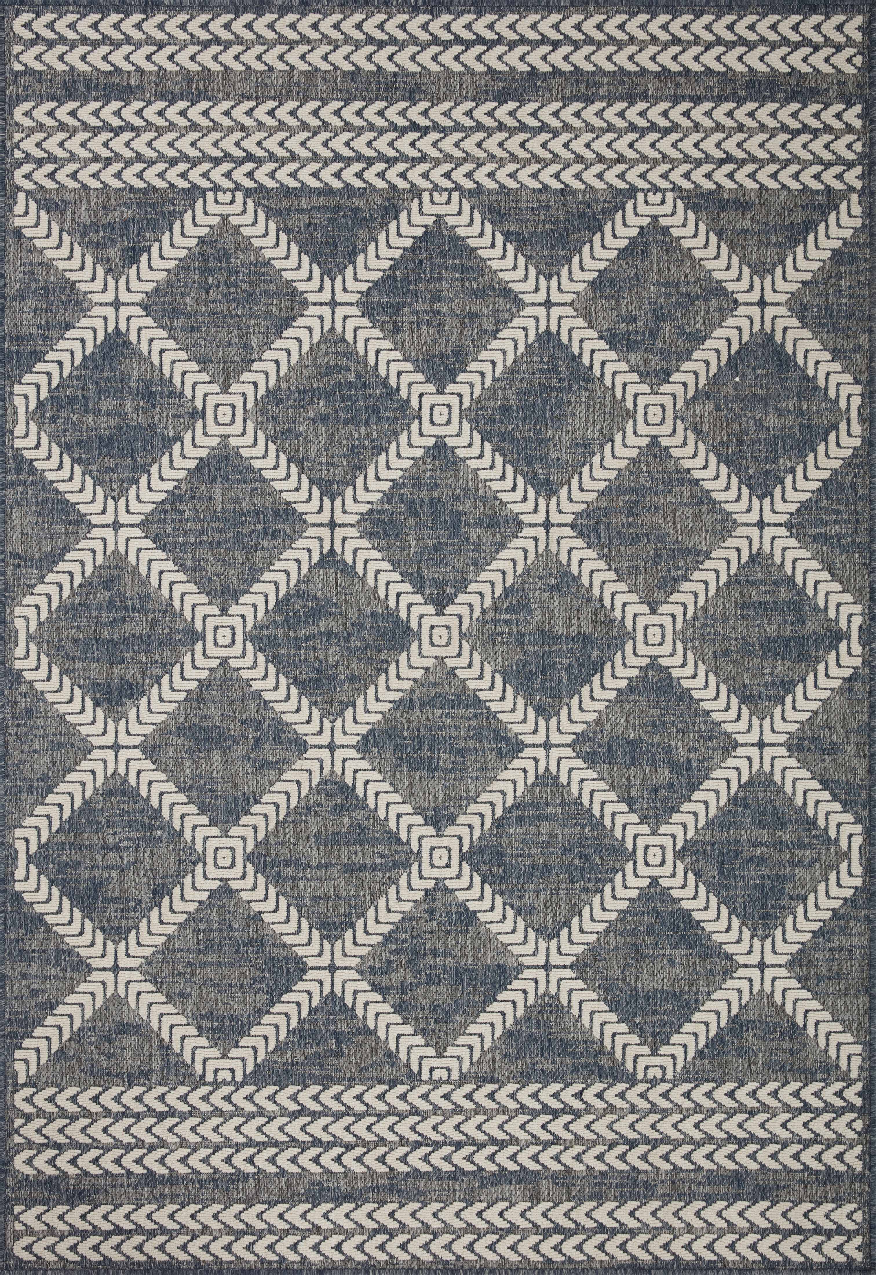 Rainier Rug in Denim & Ivory Vevano