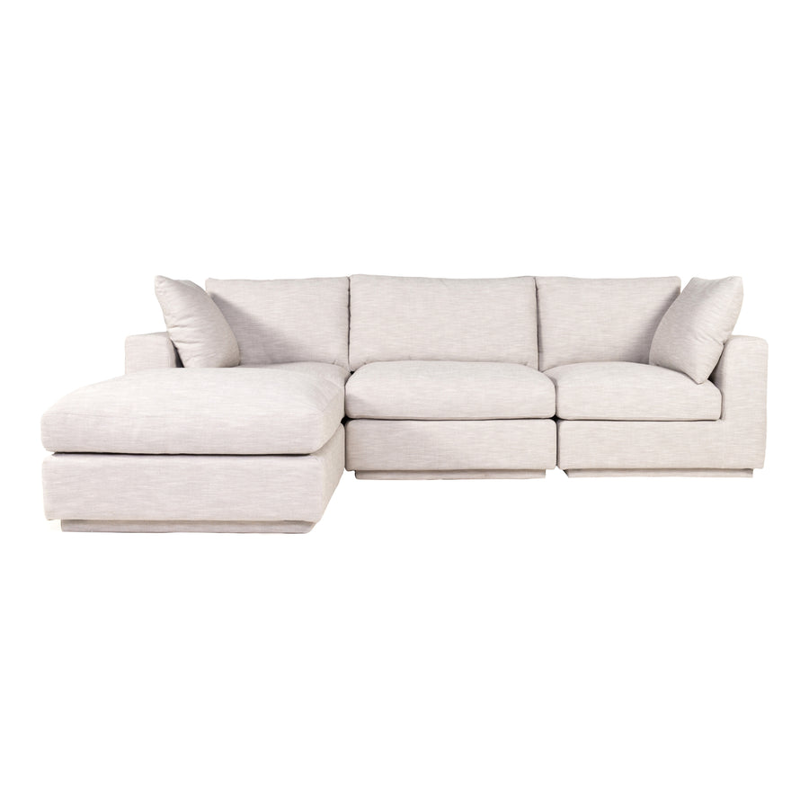 Moe's Home Justin Sectional in Taupe (34' x 114' x 74') - RN-1131-39