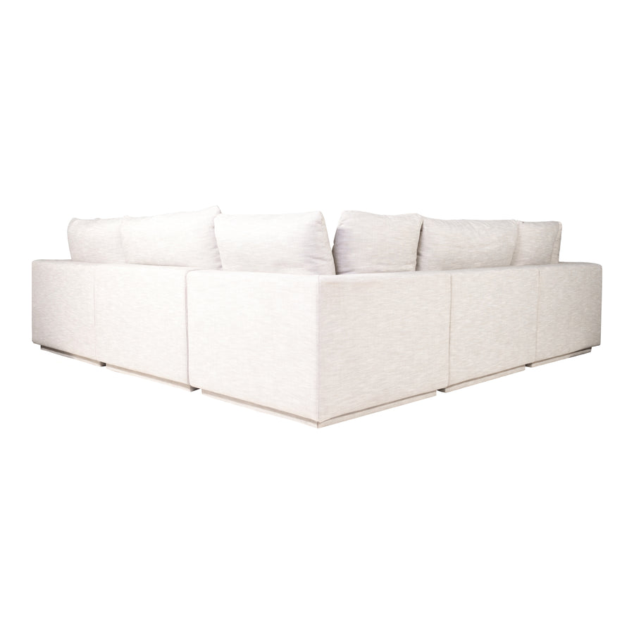Moe's Home Justin Sectional in Taupe (34' x 114' x 114') - RN-1133-39