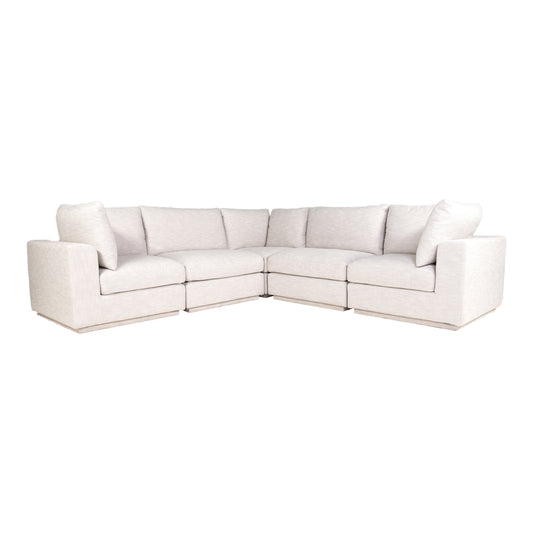 Moe's Home Justin Sectional in Taupe (34" x 114" x 114") - RN-1133-39