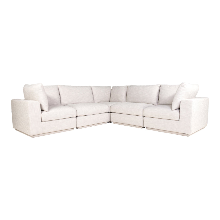 Moe's Home Justin Sectional in Taupe (34' x 114' x 114') - RN-1133-39