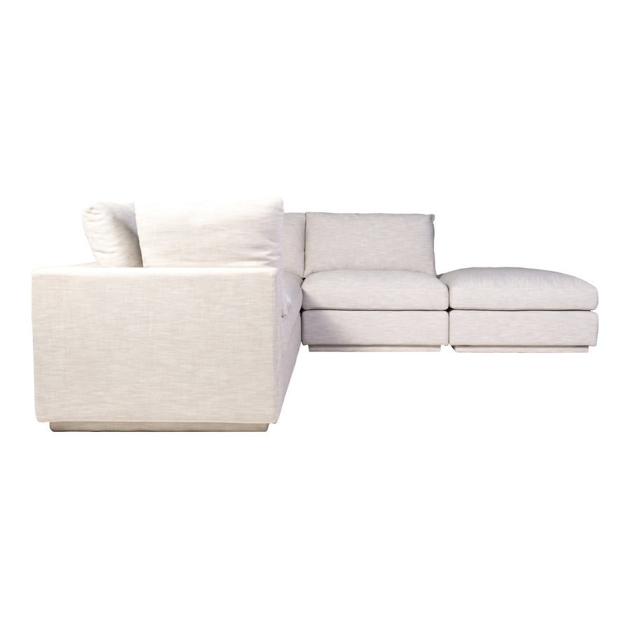 Moe's Home Justin Sectional in Taupe (34' x 114' x 114') - RN-1134-39