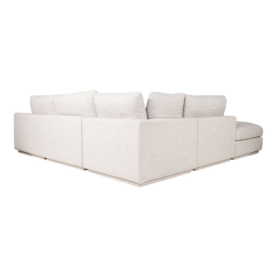 Moe's Home Justin Sectional in Taupe (34' x 114' x 114') - RN-1134-39