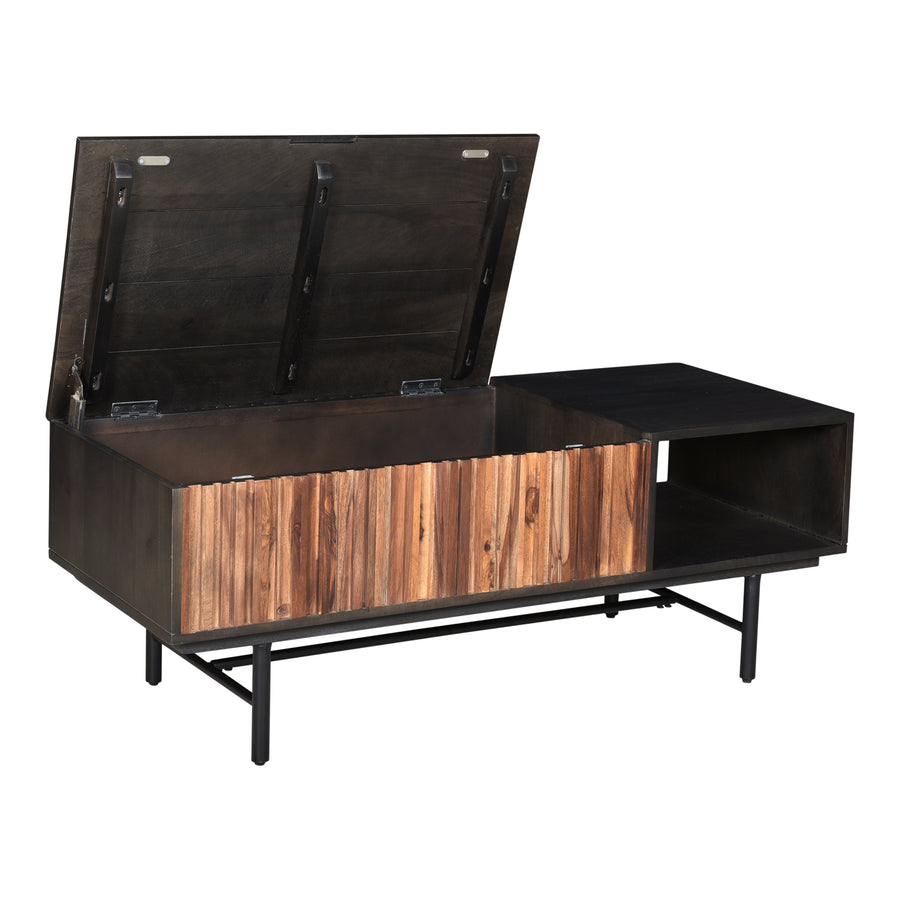 Moe's Home Jackson Coffee Table in Black (17' x 47' x 18') - RP-1006-02