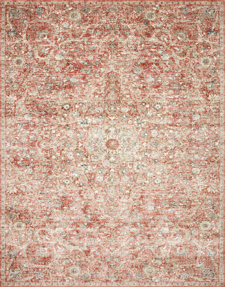 Saban Rug in Rust & Beige