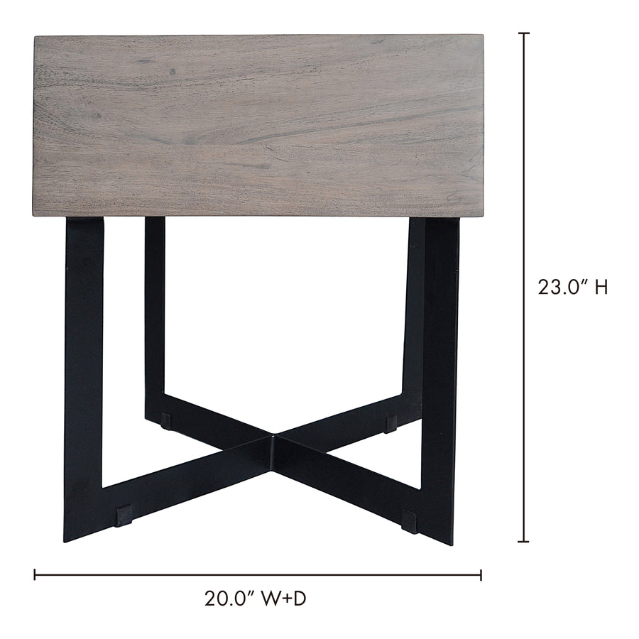 Moe's Home Tiburon End Table in Grey (23' x 20' x 20') - SR-1020-29