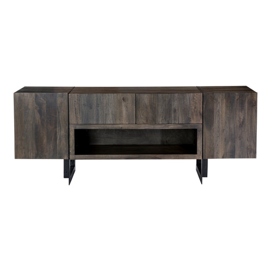 Moe's Home Tiburon Media Console in Dark Brown (28" x 72" x 18") - SR-1022-24