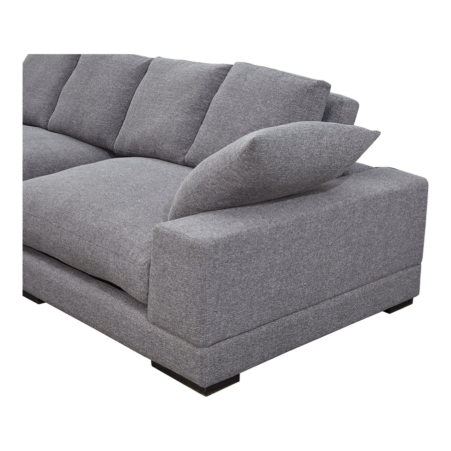 Moe's Home Plunge Sectional in Anthracite Grey (34' x 106' x 46') - TN-1004-15