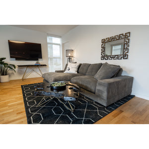 Moe's Home Plunge Sectional in Charcoal Grey (34' x 106' x 46') - TN-1004-25