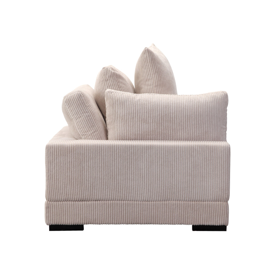 Moe's Home Tumble Sectional in Cappuccino Brown (21' x 43.5' x 43.5') - UB-1007-14