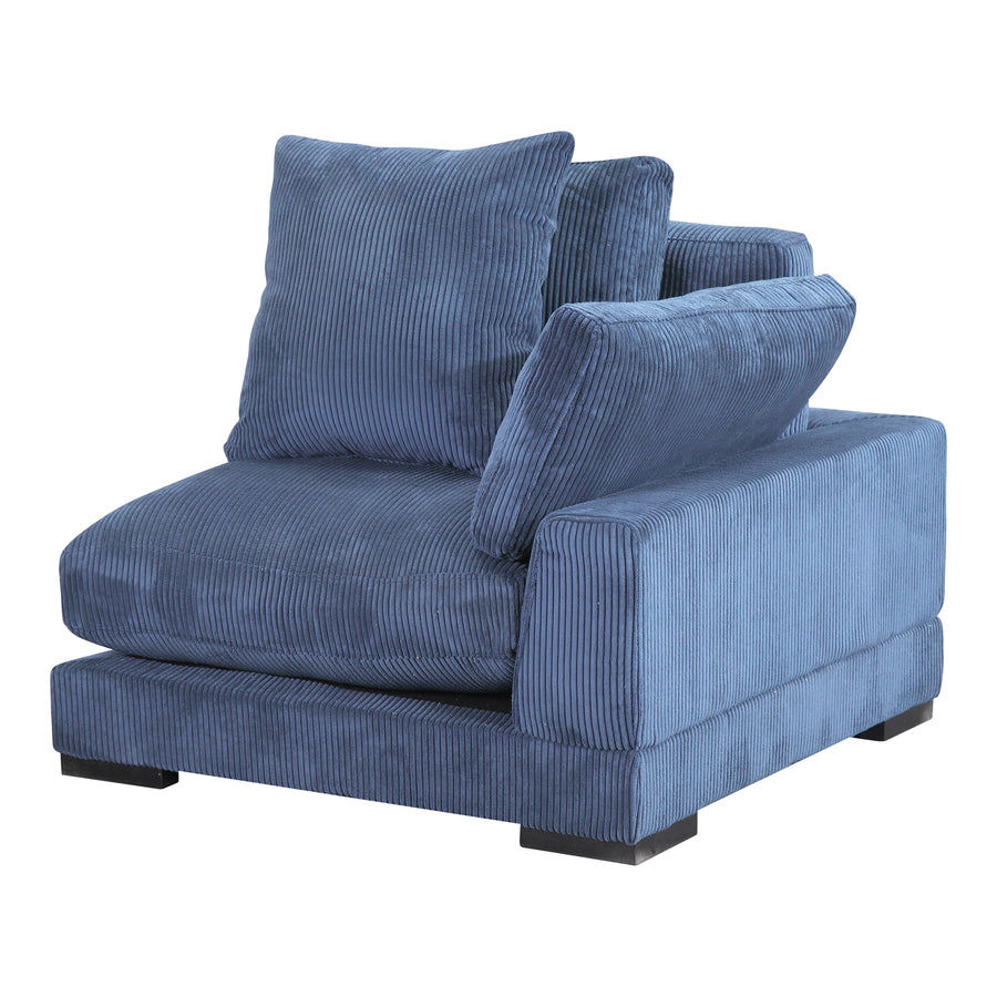 Moe's Home Tumble Corner Sectional in Navy Blue (21' x 43.5' x 43.5') - UB-1007-46