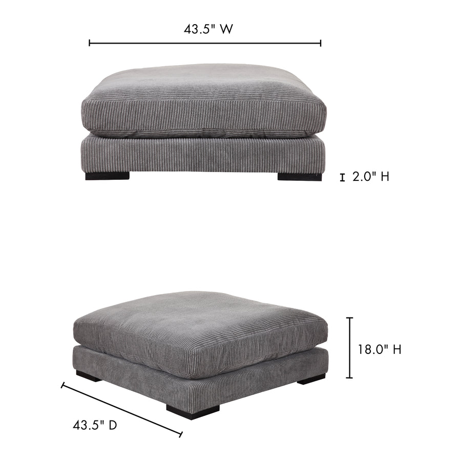 Moe's Home Tumble Sectional in Charcoal Grey (18' x 43.5' x 43.5') - UB-1009-25