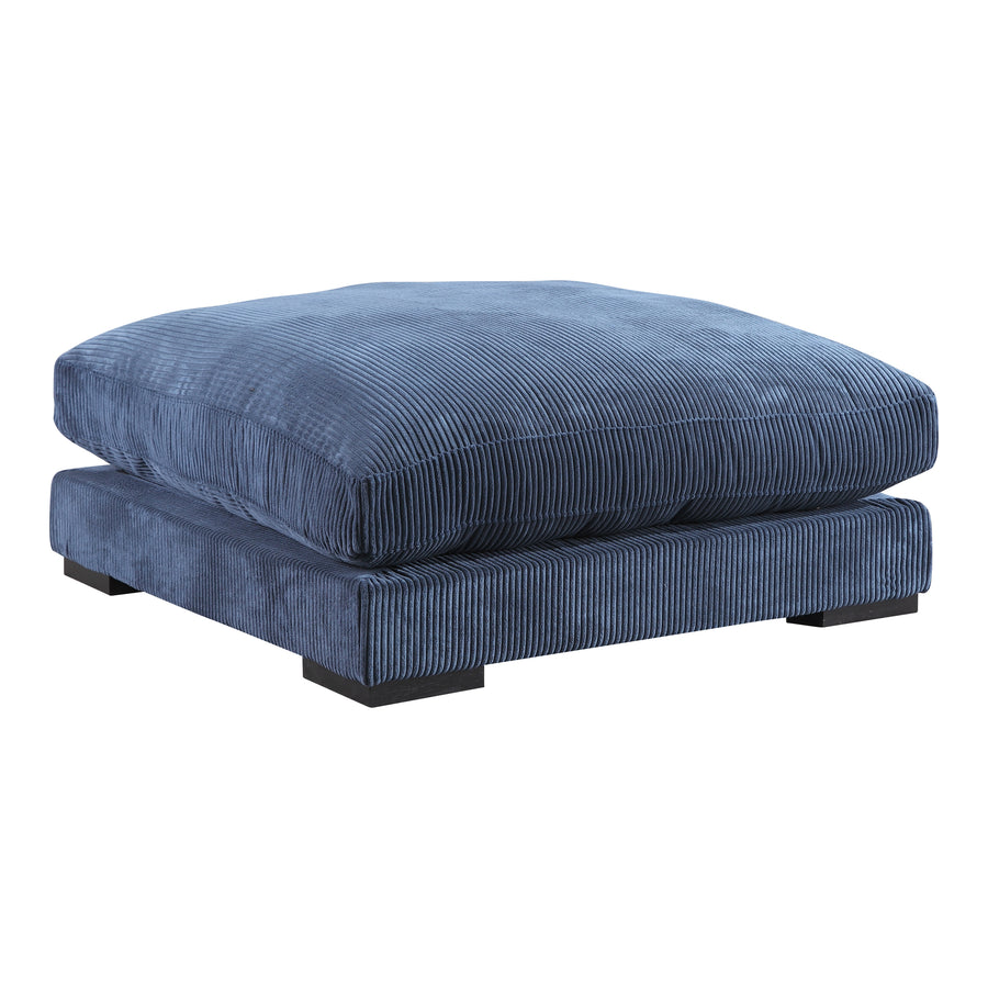 Moe's Home Tumble Ottoman in Navy Blue (18' x 43.5' x 43.5') - UB-1009-46