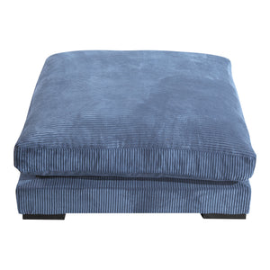 Moe's Home Tumble Ottoman in Navy Blue (18' x 43.5' x 43.5') - UB-1009-46
