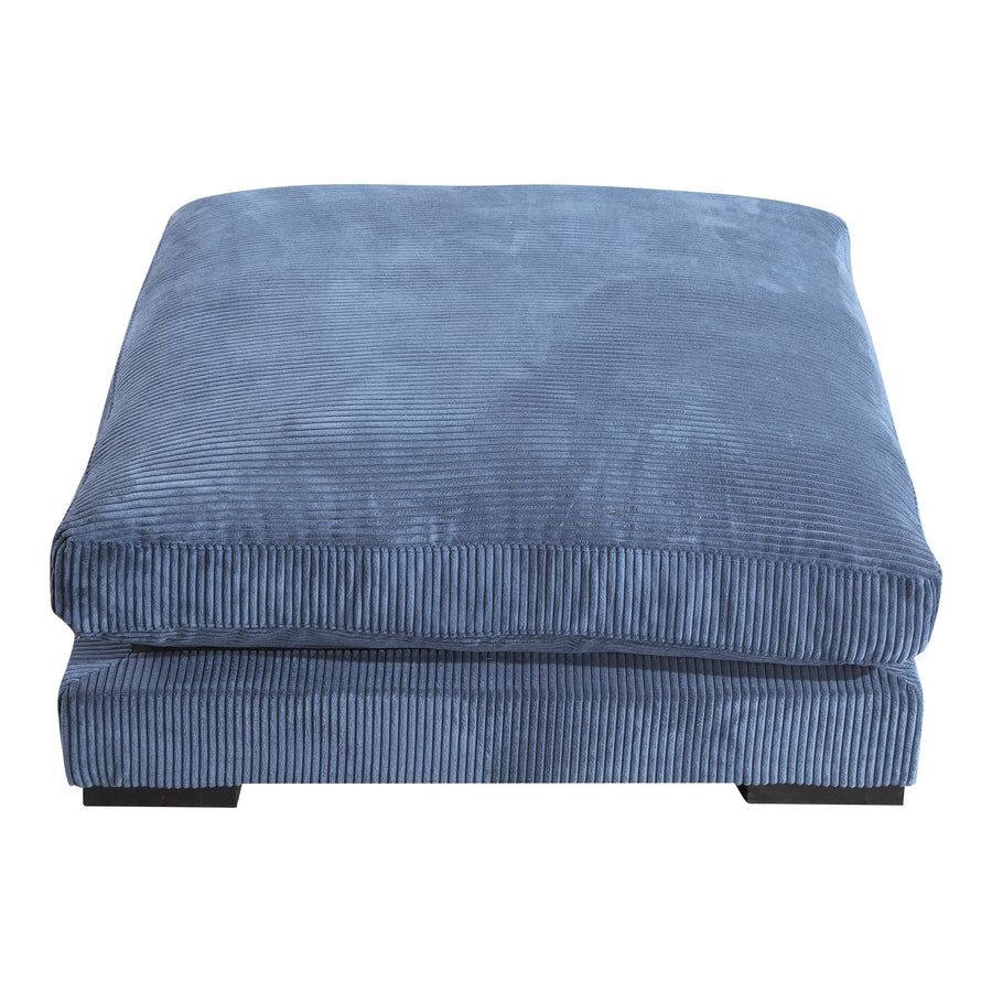 Moe's Home Tumble Ottoman in Navy Blue (18' x 43.5' x 43.5') - UB-1009-46