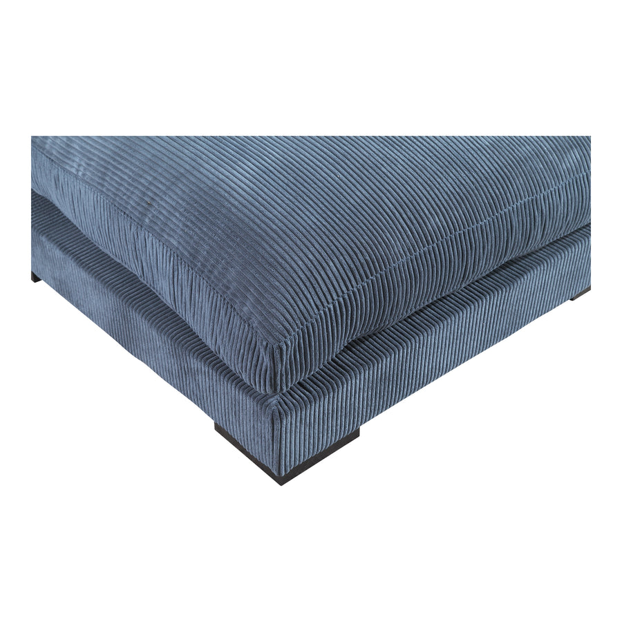 Moe's Home Tumble Ottoman in Navy Blue (18' x 43.5' x 43.5') - UB-1009-46