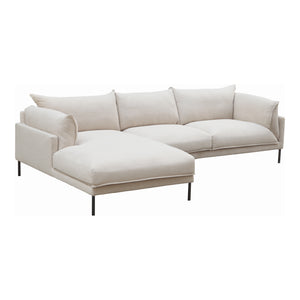 Moe's Home Jamara Sectional in Sandy Beige (31.5' x 112' x 65.75') - UB-1016-29-L