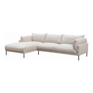Moe's Home Jamara Sectional in Sandy Beige (31.5' x 112' x 65.75') - UB-1016-29-L