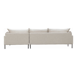 Moe's Home Jamara Sectional in Sandy Beige (31.5' x 112' x 65.75') - UB-1016-29-R