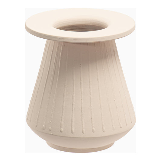 Moe's Home Ossa Vase in Beige (8" x 7" x 7") - UO-1009-34