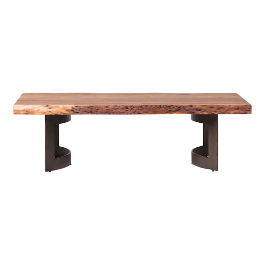 Moe's Home Bent Coffee Table in Brown (16" x 56" x 28") - VE-1003-03