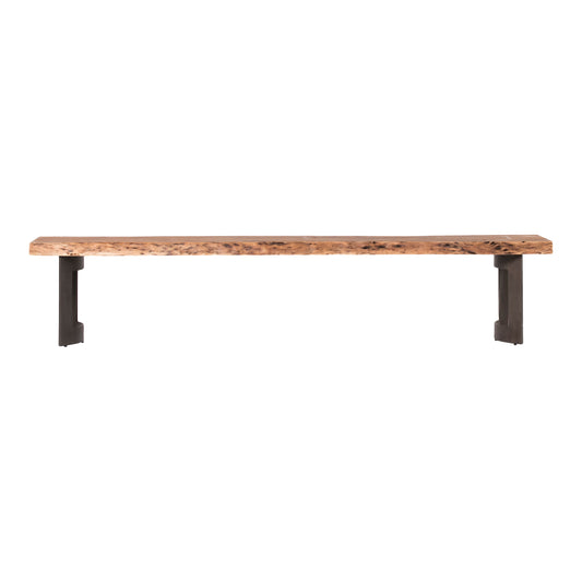 Moe's Home Bent Dining Bench in Brown (18" x 76" x 15") - VE-1038-03