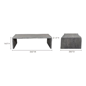 Moe's Home Tyrell Coffee Table in Light Grey (16' x 54' x 28') - VE-1094-29