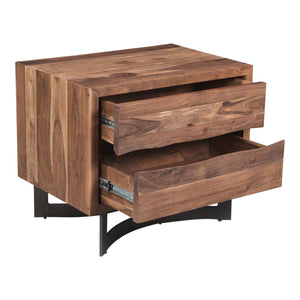 Moe's Home Bent Nightstand in Brown (22' x 26' x 18') - VE-1096-03