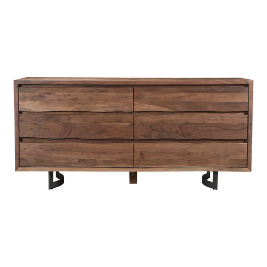 Moe's Home Bent Dresser in Brown (34" x 72" x 20") - VE-1097-03