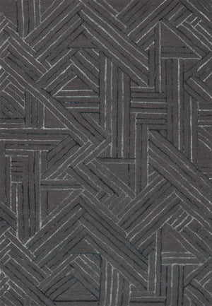 Verve Rug in Graphite & Ocean