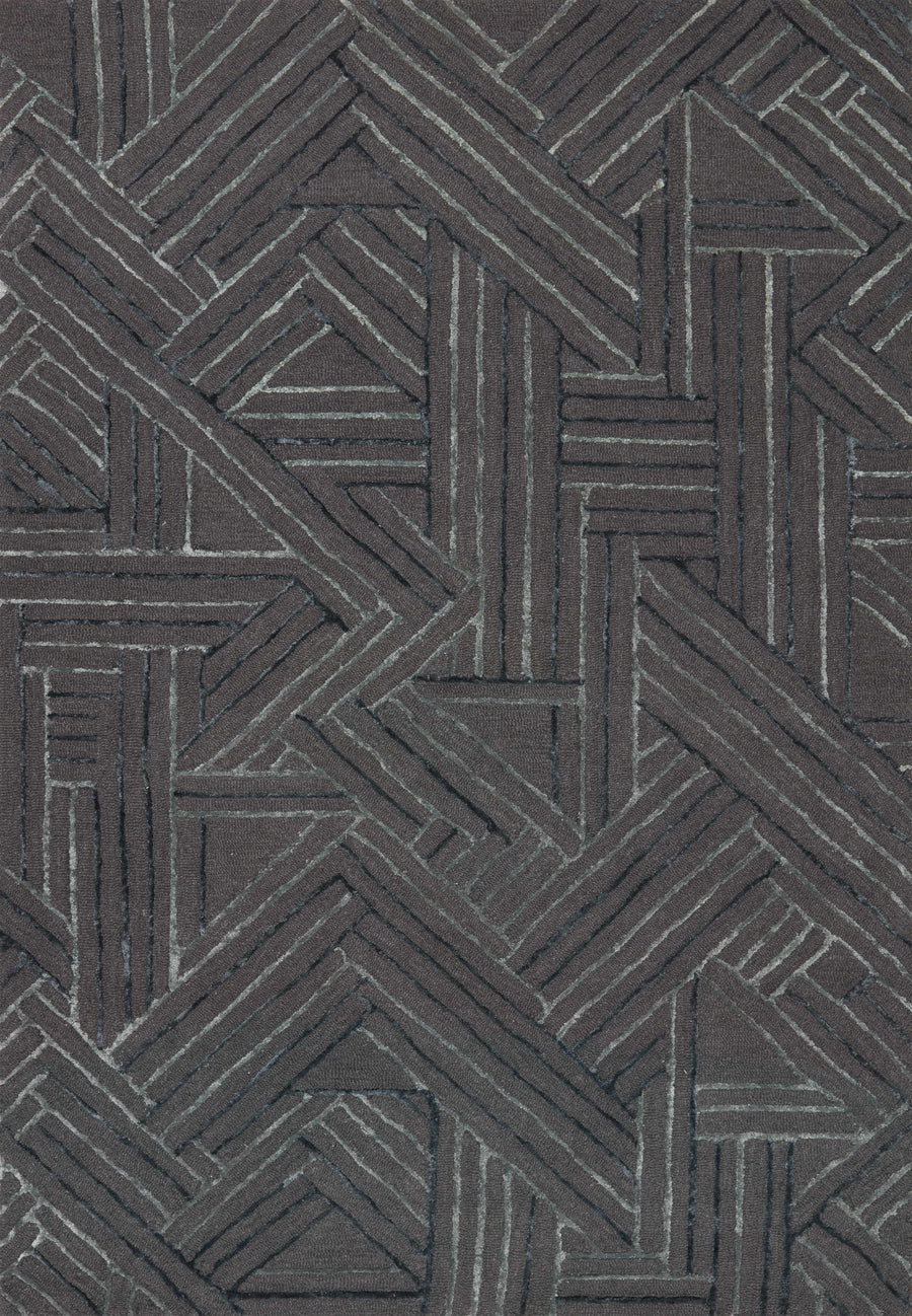 Verve Rug in Graphite & Ocean