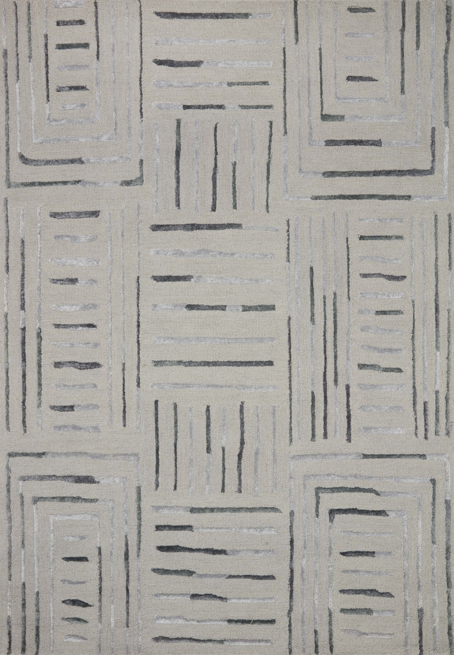 Verve Rug in Silver & Slate