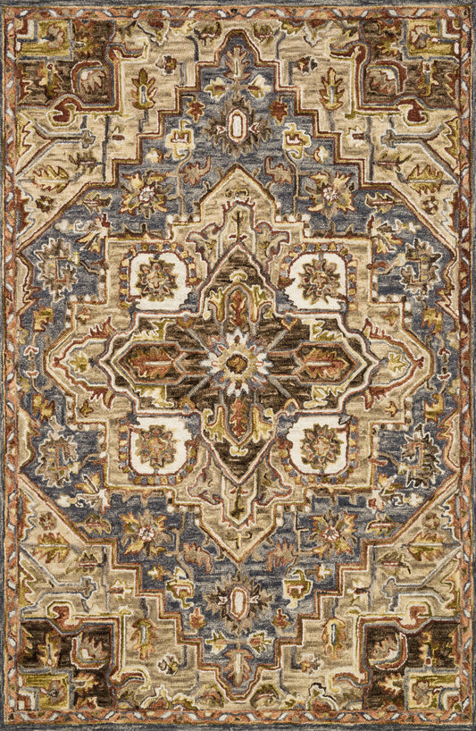 Victoria Rug in Smoke & Sand