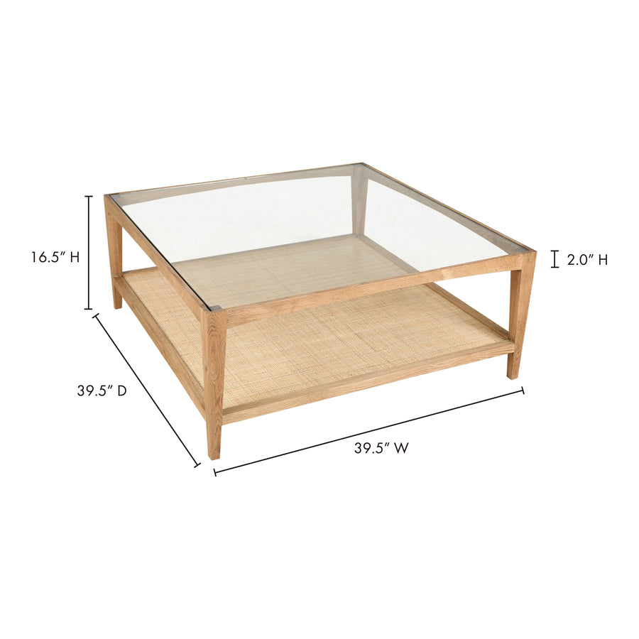 Moe's Home Harrington Coffee Table in Natural (16.5' x 39.5' x 39.5') - VL-1056-24