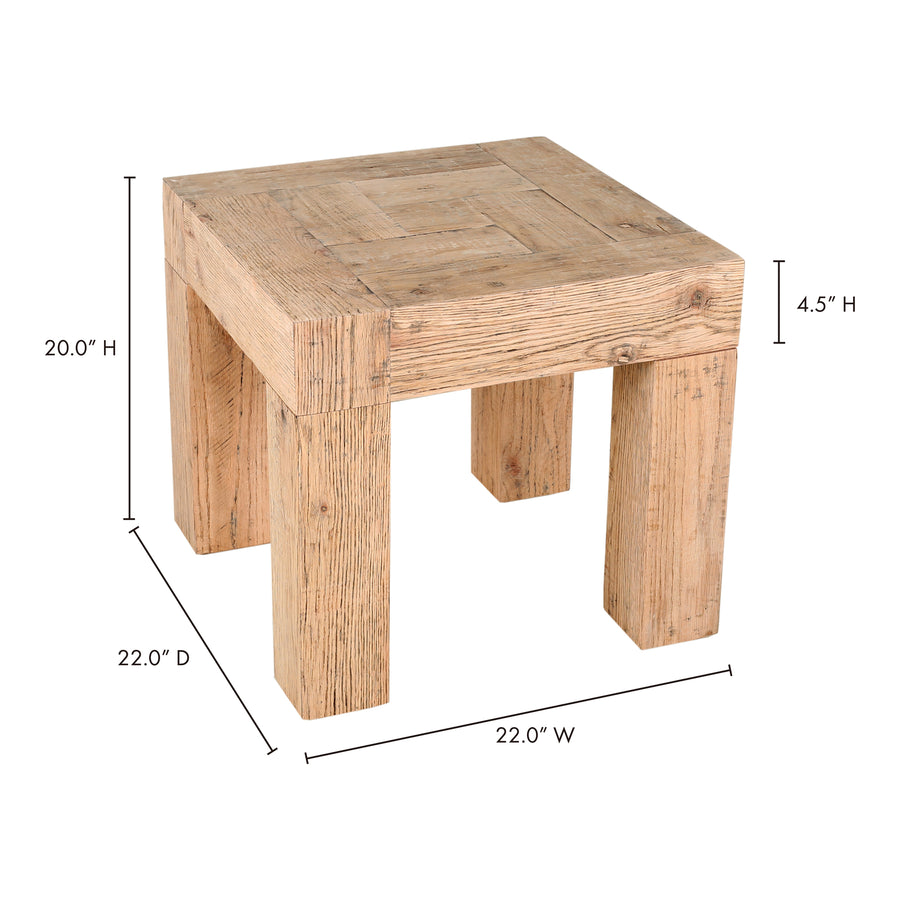 Moe's Home Evander End Table in Natural (20' x 22' x 22') - VL-1059-24