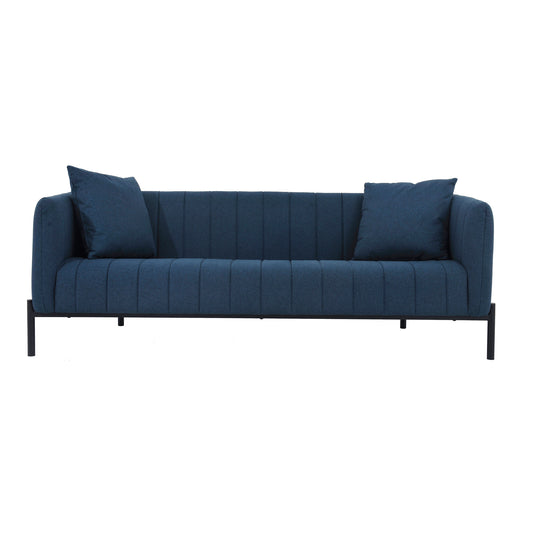 Moe's Home Jaxon Sofa in Blue (29" x 82.7" x 32") - VV-1002-19