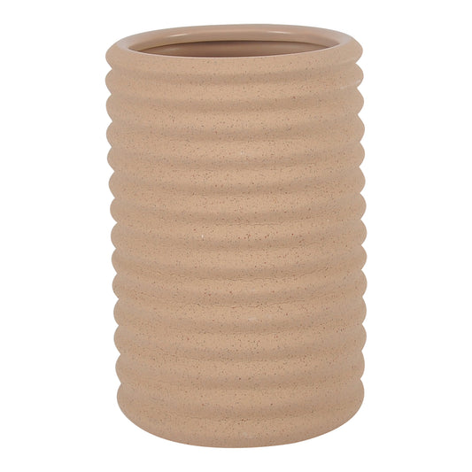 Moe's Home Teku Vase in Light Brown (10" x 6.5" x 6.5") - VZ-1039-21