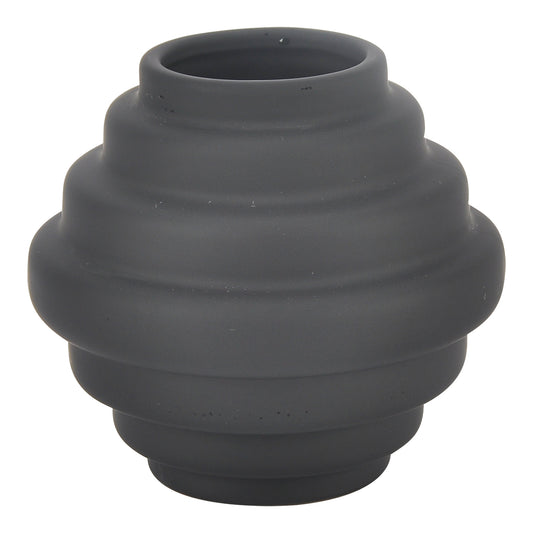 Moe's Home Mish Vase in Black (6" x 6.4" x 6.4") - VZ-1045-02