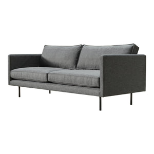 Moe's Home Raphael Sofa in Charcoal Grey (32.5' x 83' x 34.5') - WB-1002-07
