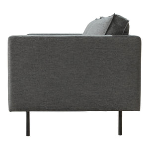 Moe's Home Raphael Sofa in Charcoal Grey (32.5' x 83' x 34.5') - WB-1002-07