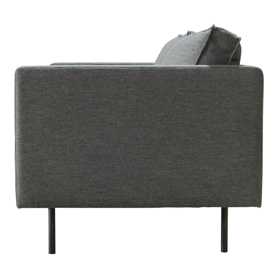 Moe's Home Raphael Sofa in Charcoal Grey (32.5' x 83' x 34.5') - WB-1002-07