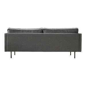 Moe's Home Raphael Sofa in Charcoal Grey (32.5' x 83' x 34.5') - WB-1002-07