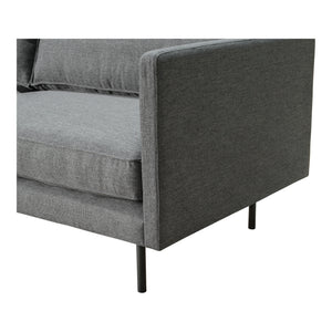 Moe's Home Raphael Sofa in Charcoal Grey (32.5' x 83' x 34.5') - WB-1002-07