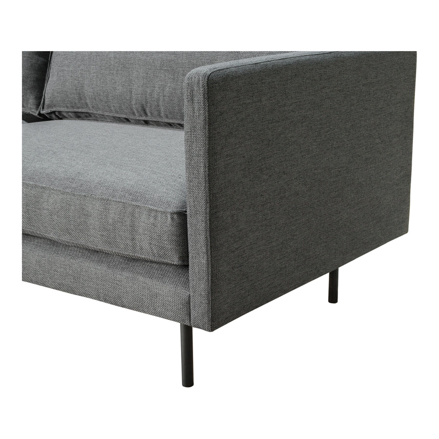 Moe's Home Raphael Sofa in Charcoal Grey (32.5' x 83' x 34.5') - WB-1002-07