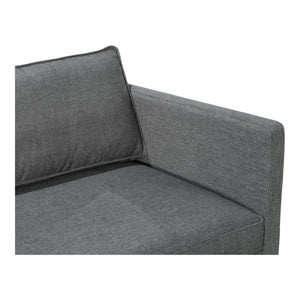 Moe's Home Raphael Sofa in Charcoal Grey (32.5' x 83' x 34.5') - WB-1002-07