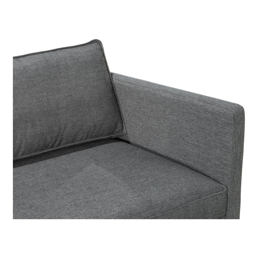 Moe's Home Raphael Sofa in Charcoal Grey (32.5' x 83' x 34.5') - WB-1002-07