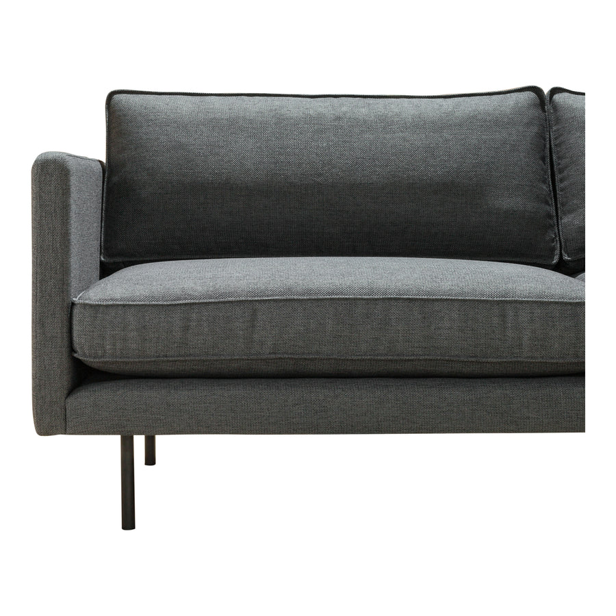 Moe's Home Raphael Sofa in Charcoal Grey (32.5' x 83' x 34.5') - WB-1002-07