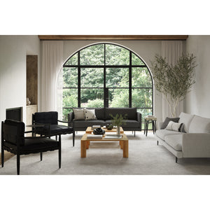Moe's Home Raphael Sofa in Charcoal Grey (32.5' x 83' x 34.5') - WB-1002-07